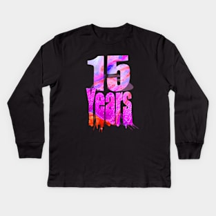 15 years Kids Long Sleeve T-Shirt